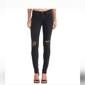 Rag and Bone Rock Soft w holes jeans